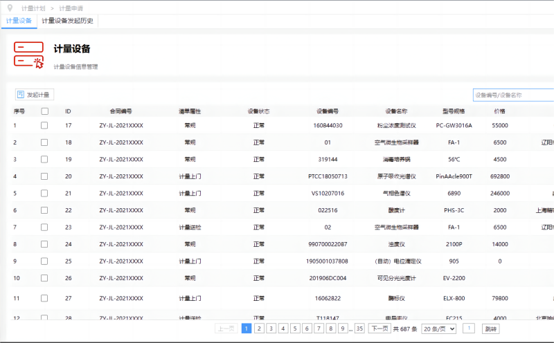 菠萝TV官网入口設備計量管理